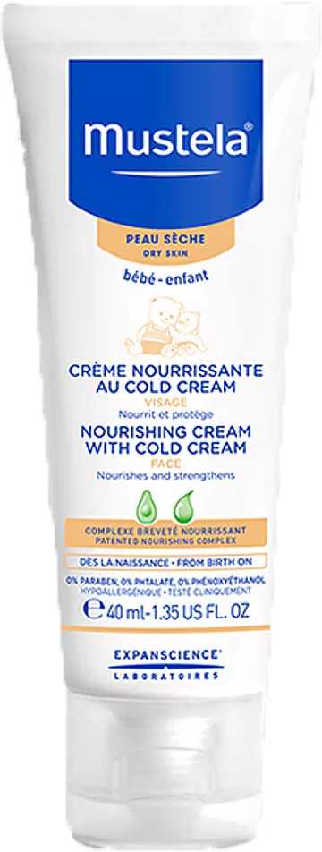 Mustela Bebe maitinamasis kremas su šaltuoju kremu, 40 ml