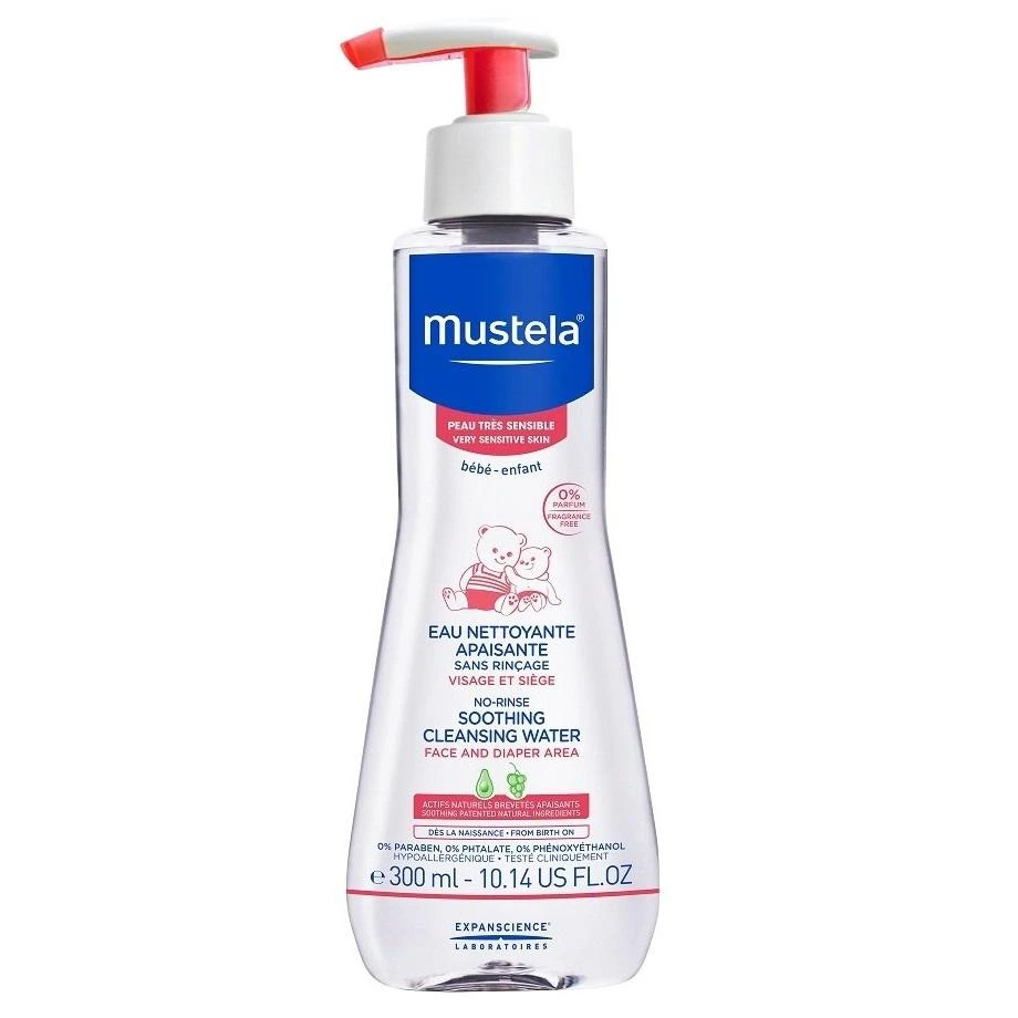 Mustela Soothing valomasis vanduo su dozatoriumi