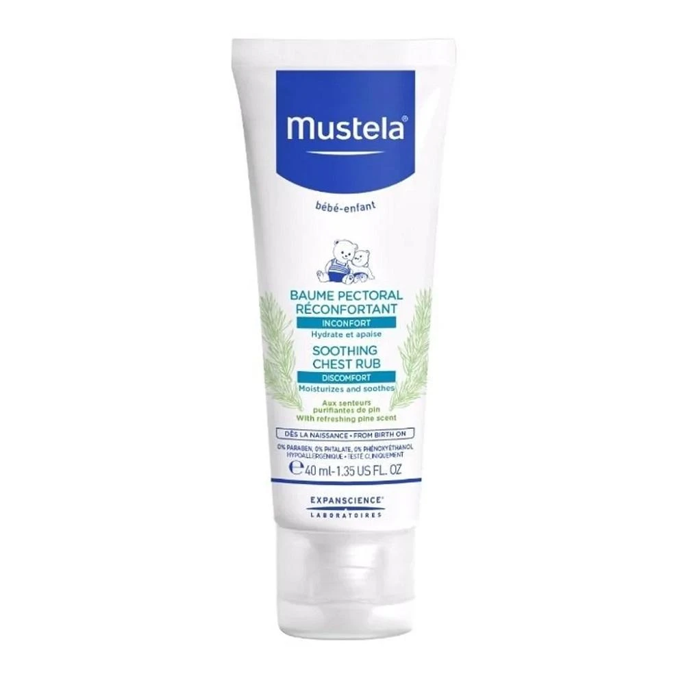 "Mustela" raminamasis krūtinės kremas 40ml