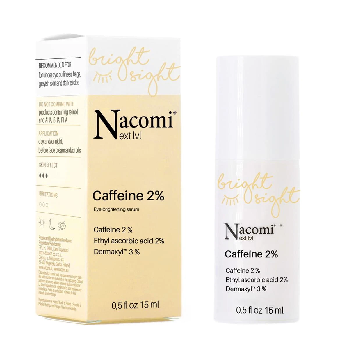 Nacomi Next Level akių serumas, 15 ml