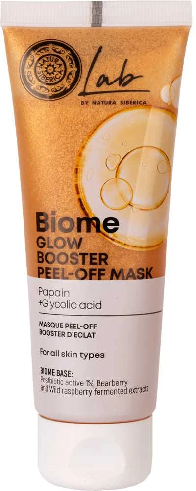 Veido kaukė nulupamoji švytėjimo suteikianti NATURA SIBERICA Biome, 75 ml
