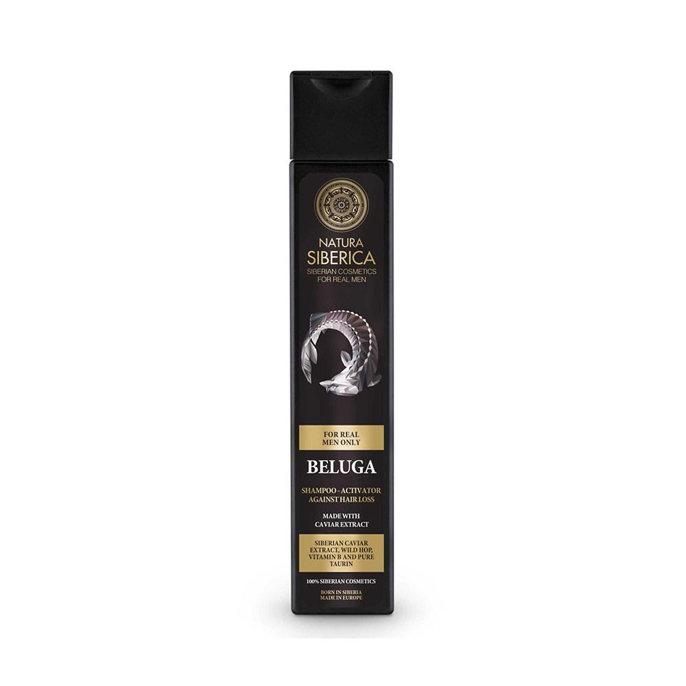 EUROBIO Natura Siberica Men šampūnas-aktyvatorius plaukų augimui, Beluga, 250 ml