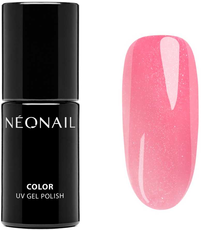 NeoNail UV Gel Polish Color Letni Błysk Gleaming Rožinė, 7.2 ml