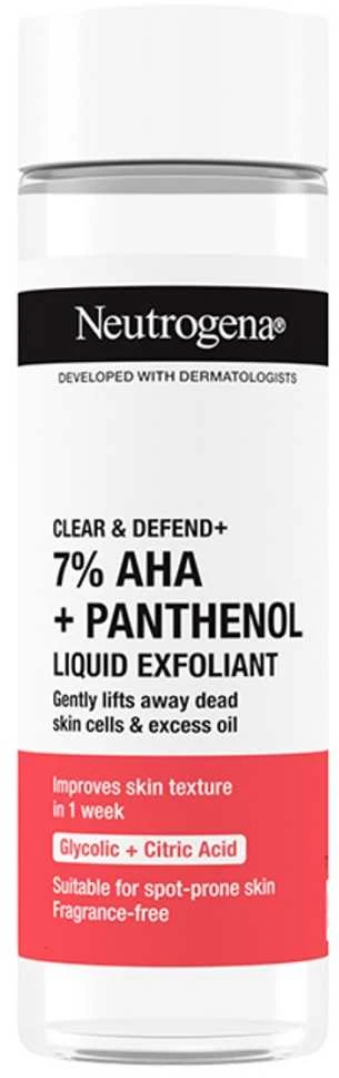 Neutrogena Clear & Defend+ Liquid Exfoliant Peeling unisex, 125 ml