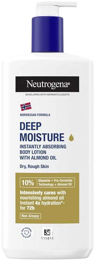 Neutrogena Norwegian Formula Deep Moisture kūno aliejus unisex, 400 ml