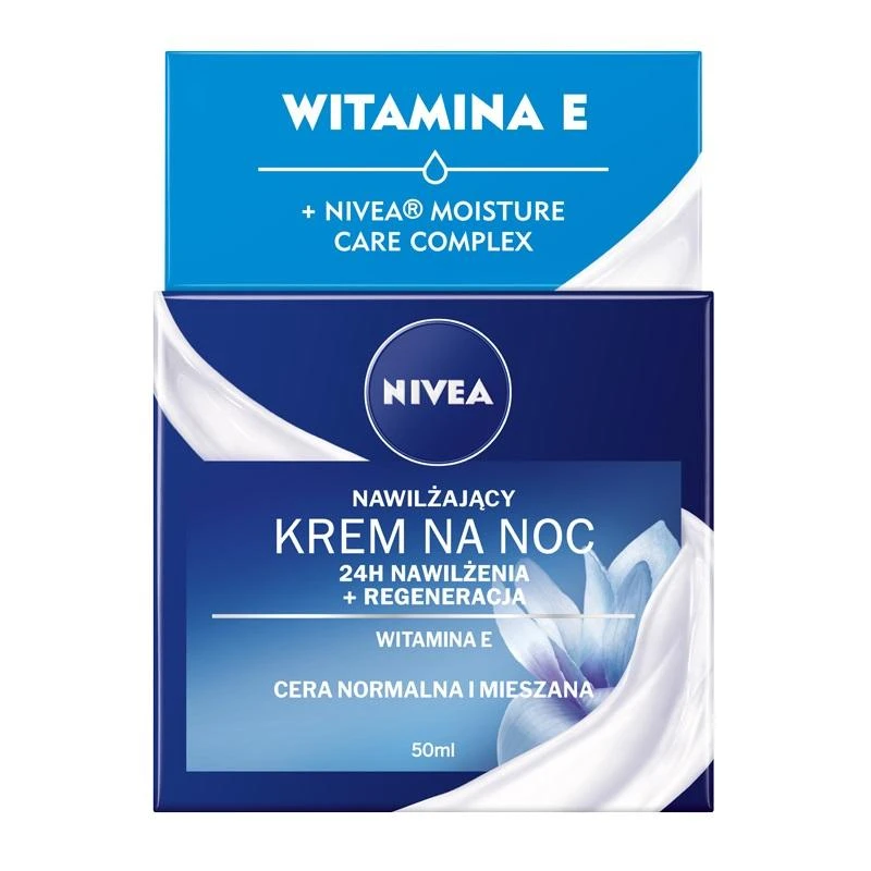 Nivea 24H drėkinamasis normaliai ir mišriai odai, 50 ml