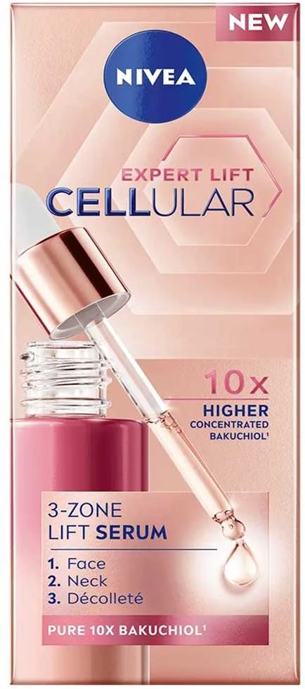 Nivea Cellular Expert Lift 3 zonų pakeliantis serumas odos serumas