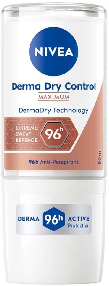 Nivea Derma Dry Control rutulinis antiperspirantas (Anti-Perspirant), 50 ml