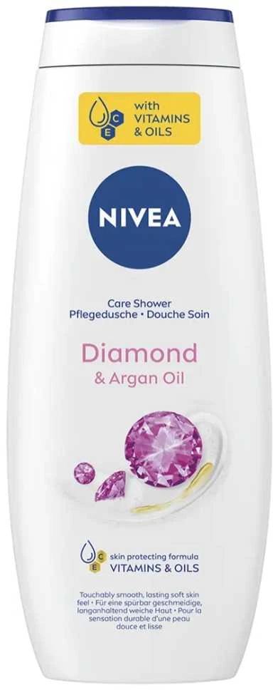 Nivea Diamond & Argan Oil Shower Kreminis moterims, 500 ml