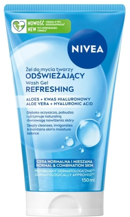 Nivea Gaivinantis veido prausiklis normaliai ir mišriai odai 150ml