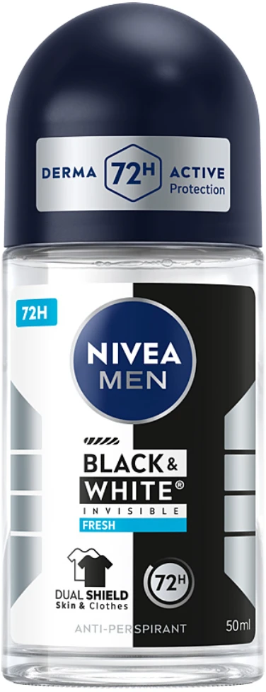 Nivea Juodas&Baltas Invisible Fresh Man antyperspirant w kulce 50ml