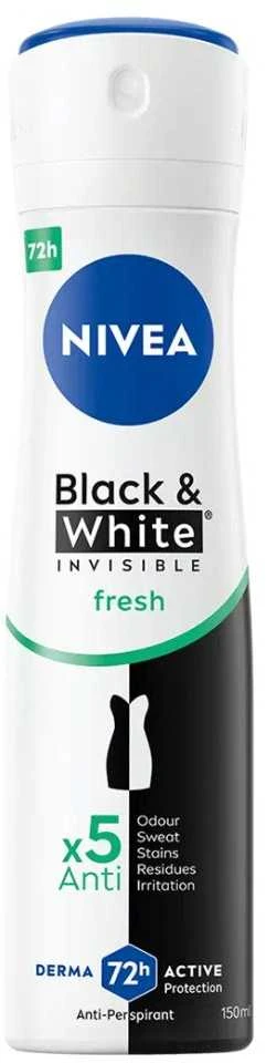 Nivea Juodas&Baltas Invisible Fresh, 150 ml