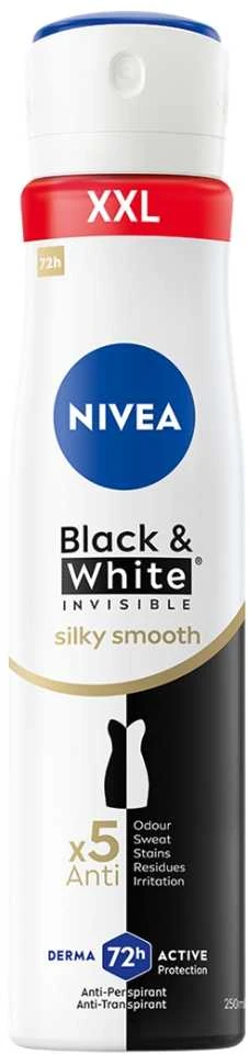 Nivea Juodas&Baltas Invisible Silky Smooth, 250 ml