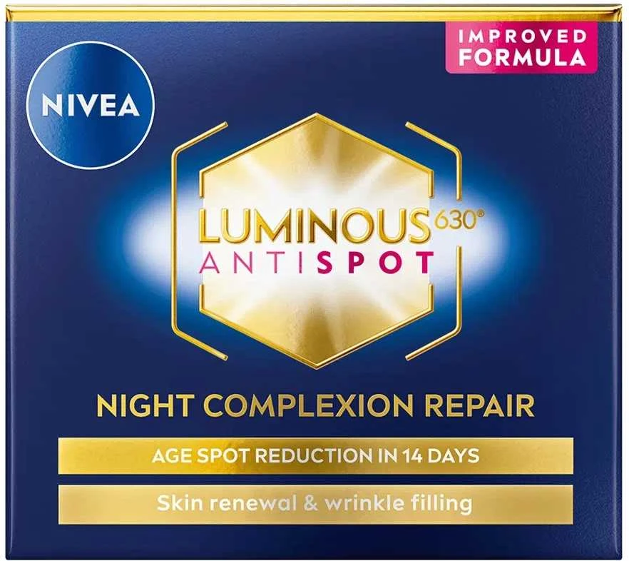 Nivea Cellular Luminous 630 Anti- (Naktinis kreminis), 50 ml