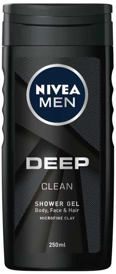 Nivea Men Deep Clean Dušo želė vyrams, 250 ml