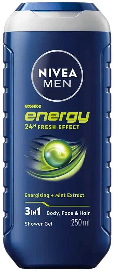 Nivea Men Energy Dušo želė vyrams, 250 ml