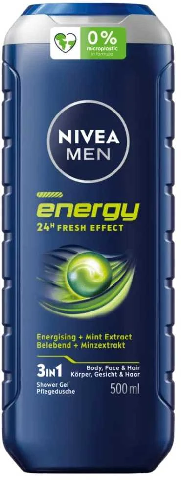 Beiersdorf Nivea Men Dušo Želė Energy 500ml