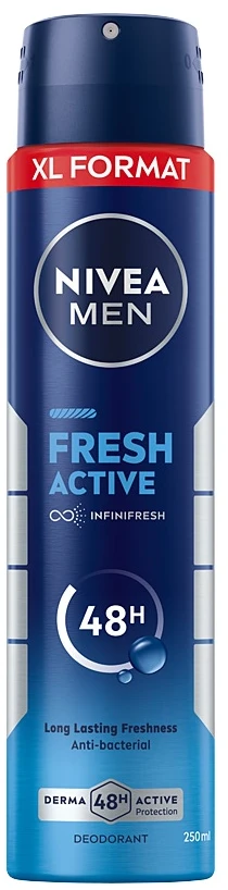 Nivea Men Fresh Active 250ml dezodoranto skardinė