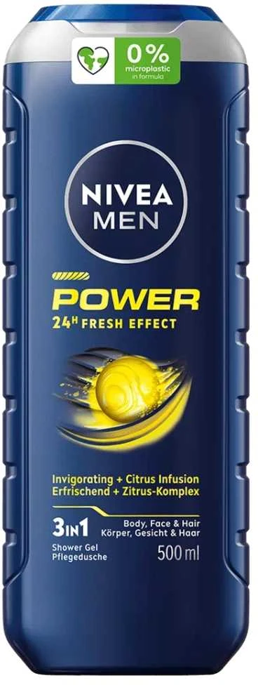 Beiersdorf Nivea Men Dušo Želė Power Refresh 500ml