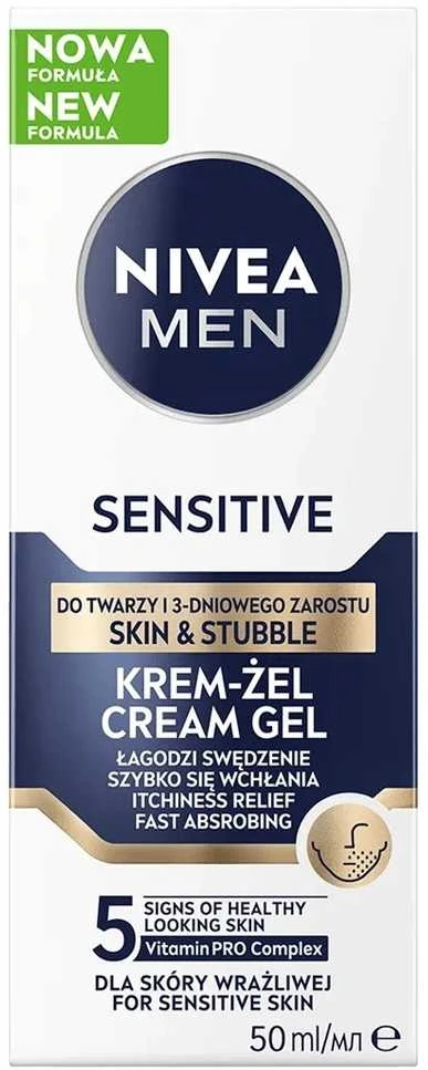 Osram NIVEA MEN Sensitive kreminis gelis veidui ir 3 dienų barzdai 50 ml