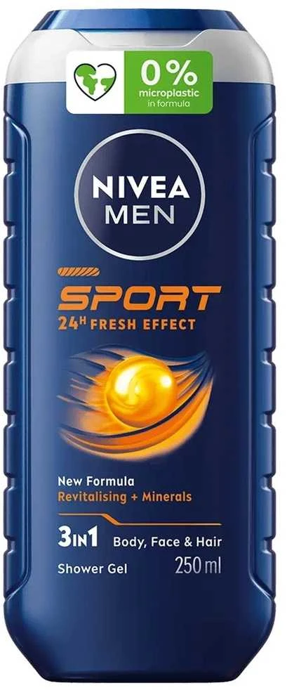 Dušo želė vyrams NIVEA Sport, 250 ml