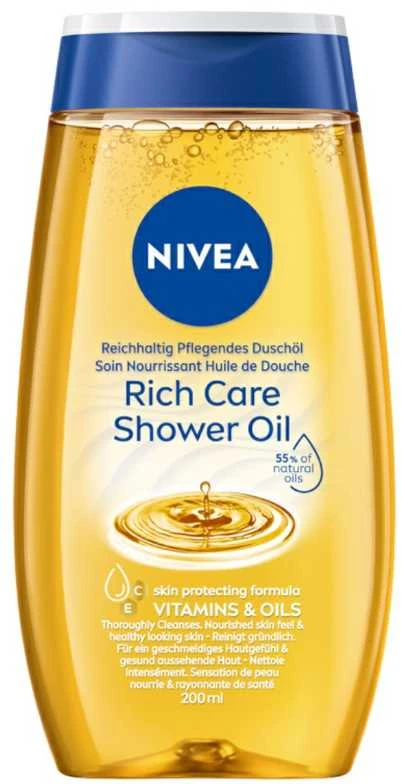 Nivea Rich Caring dušo aliejus, 200 ml