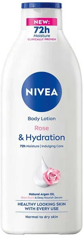 Nivea Rose Touch & Hydration Losjonas kūnui Losjonas kūnui moterims, 400 ml
