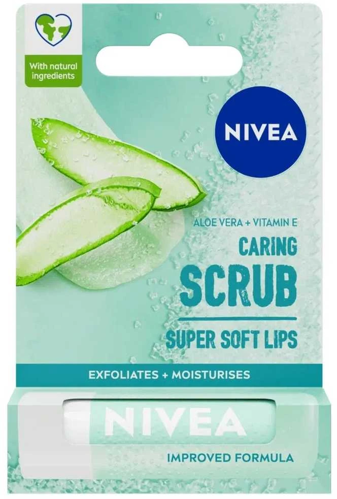 Nivea Caring Scrub Super Soft Lips, 4,8 g