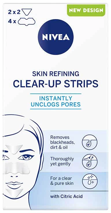 Nivea Skin Refining SOS Clear Up Strips Local Care moterims, 8 vnt