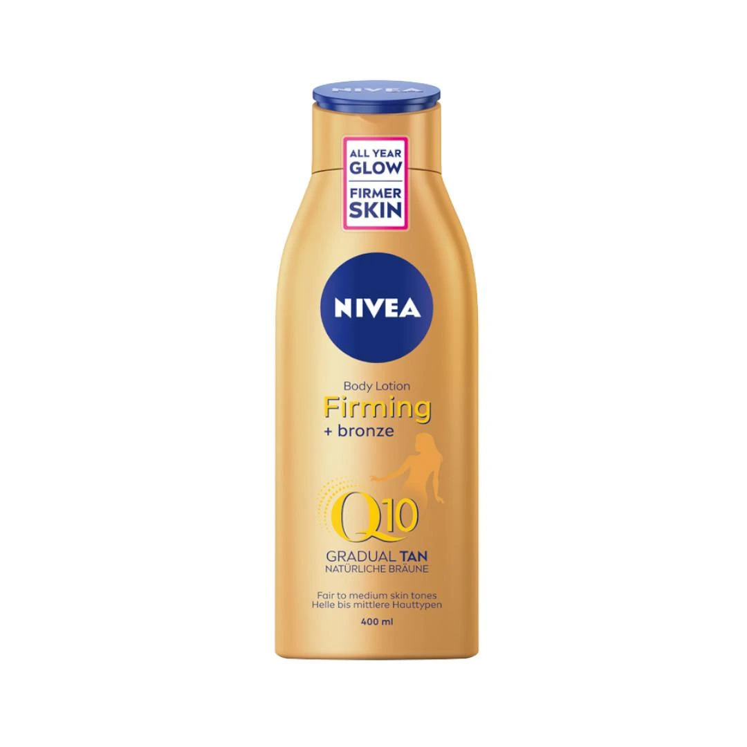 Nivea Q10 Firming + Bronze Losjonas kūnui moterims, 400 ml