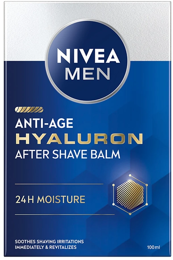 Nivea Vyrams skirtas balzamas po skutimosi su hialurono rūgšties ir raukšlių ekstraktu, 100 ml