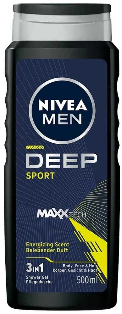 Nivea Men Deep Sport MaxxTech, 500 ml
