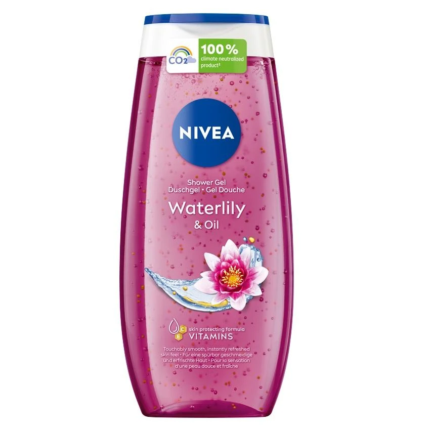 Nivea Waterlily & Oil Dušo želė moterims, 250 ml