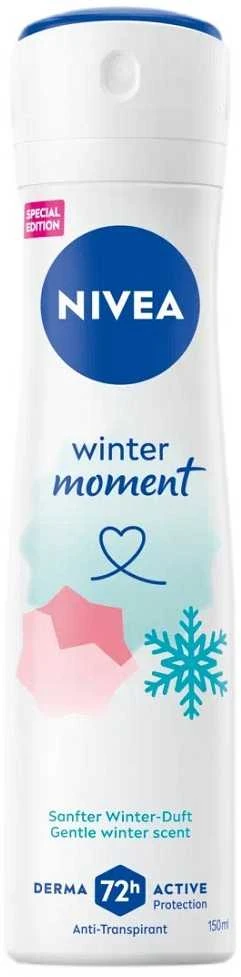 Nivea Winter Moment purškiamas antiperspirantas su snaigės grafika