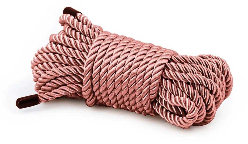 Dream Toys Ns naujovės BONDAGE COUTURE ROPE ROSE GOLD