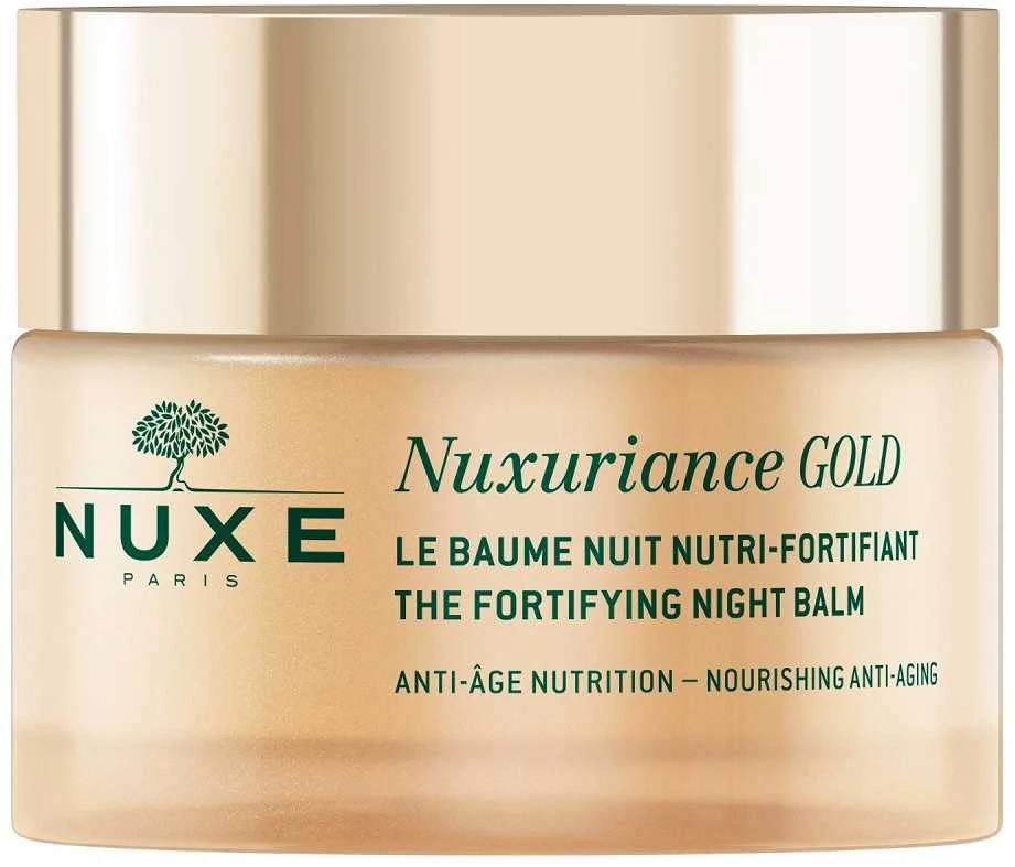 Nuxe Maitinamasis-stiprinamasis maksimaliai nuo senėjimo saugantis naktinis balzamas „Nuxuriance® Gold Nutri-fortifying night balm ultimate anti-aging“, 50 ml