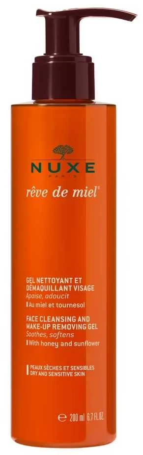 Nuxe Makiažą valanti veido želė „Rêve de Miel® Face cleansing and make-up removing gel“, 200 ml