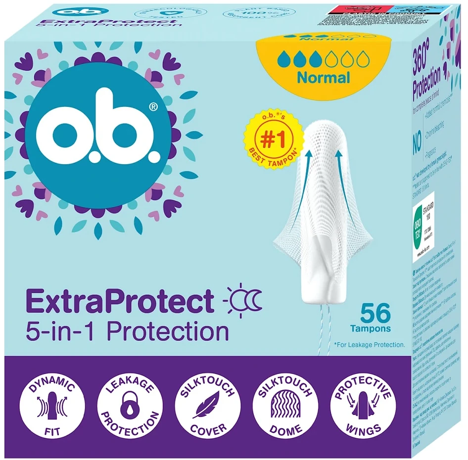 O.B. ExtraProtect Normalus tamponas 56szt.
