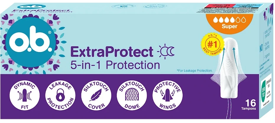 O.B . Extra Protect Super tampony 16szt