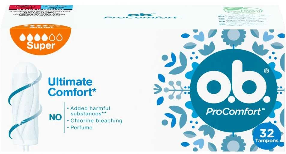 Johnson O.B. ProComfort Super 32 vnt. tamponai