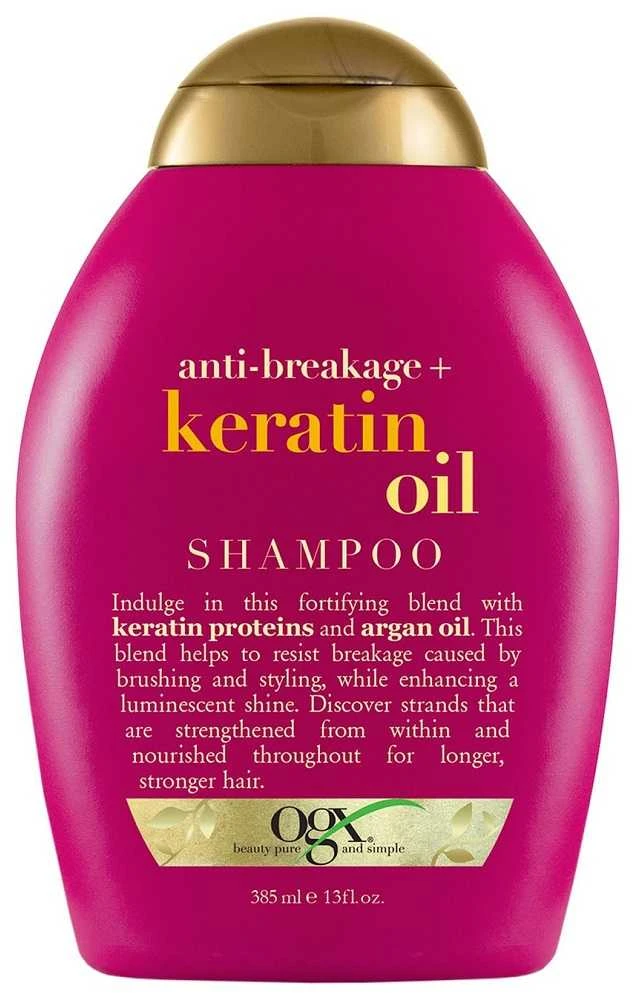 Ogx Keratin Oil šampūnas nuo plaukų lūžinėjimo 385ml
