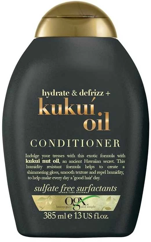 Ogx Kukui aliejaus kondicionierius nuo plaukų slinkimo 385ml