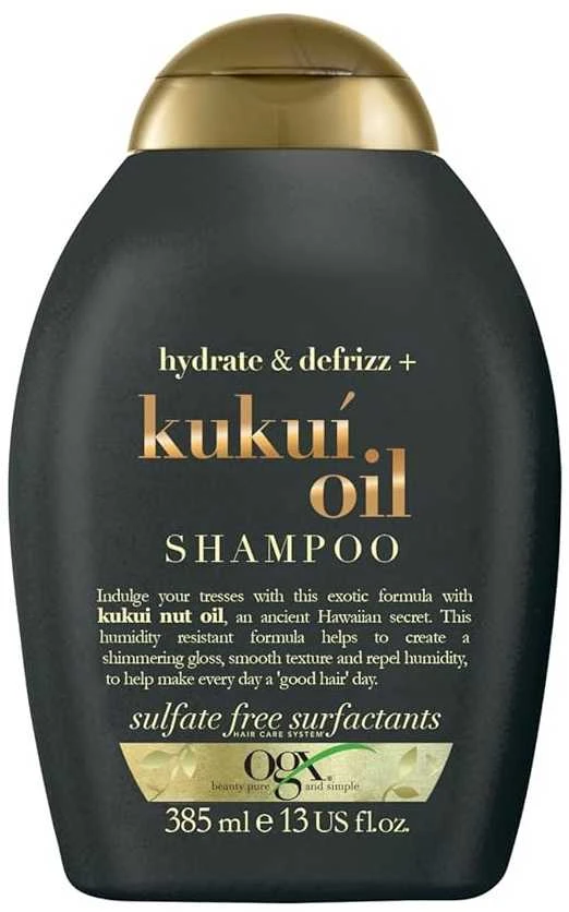 Ogx Kukui aliejaus šampūnas nuo plaukų slinkimo 385ml