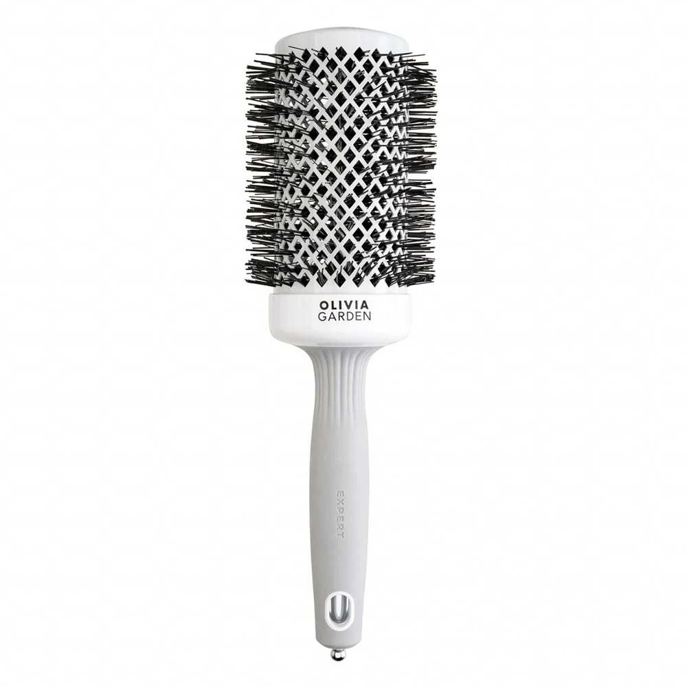 Plaukų šepetys džiovinimui Olivia Garden Expert Blowout Shine Baltas&Pilkas 55 mm
