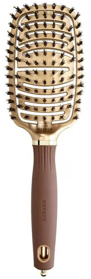 Plaukų šepetys Olivia Garden Expert Care Flex Gold&Brown