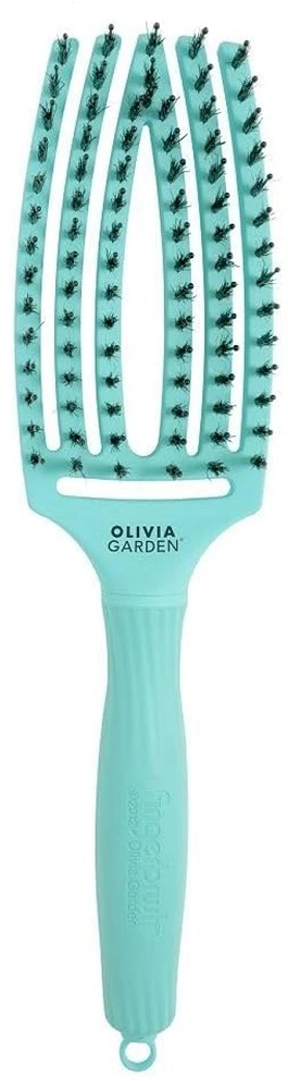 Olivia Garden FingerBrush Combo Medium plaukų šepetys Fizzy Mint