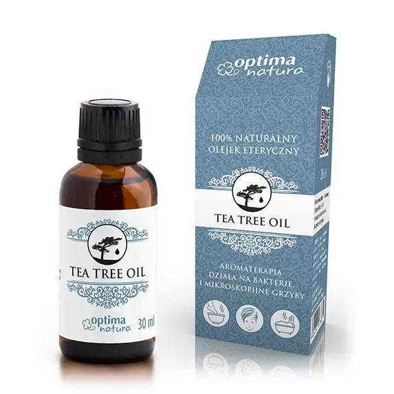 Dėklas Optima Natura natūralus arbatmedžio eterinis aliejus 30ml