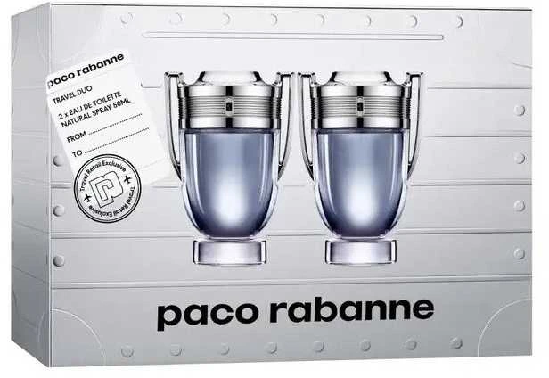Set Duo Paco Rabanne Invictus EDT tualetinis vanduo vyrams, 2 vnt., 50 ml