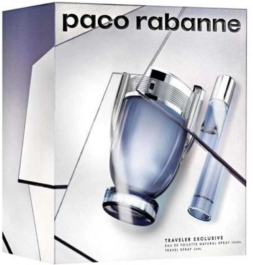 Paco Rabanne Invictus Eau De Toilette Purškiklis 100ml rinkinys vyrams 2 vnt