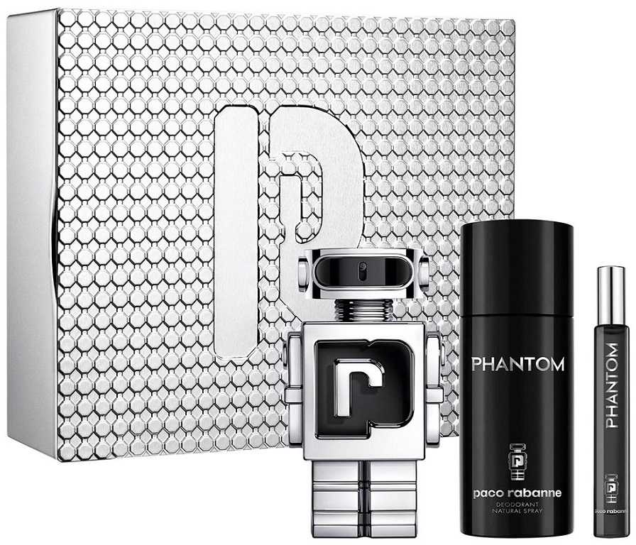 Paco Rabanne Phantom tualetinis vanduo purškiklis, 100 ml rinkinys 3 vnt.